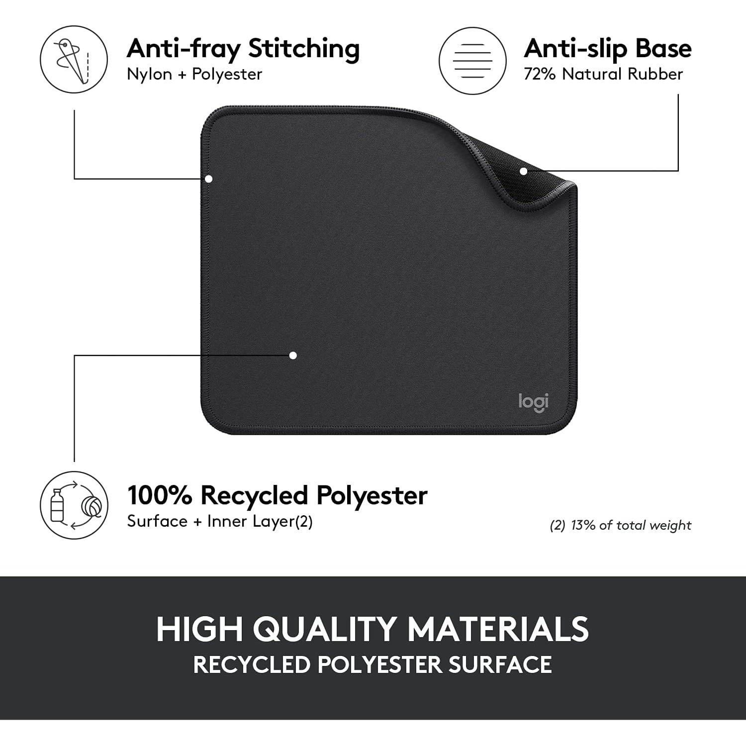 Alfombrilla de Ratón Logitech Serie Studio Grafito 20x23cm