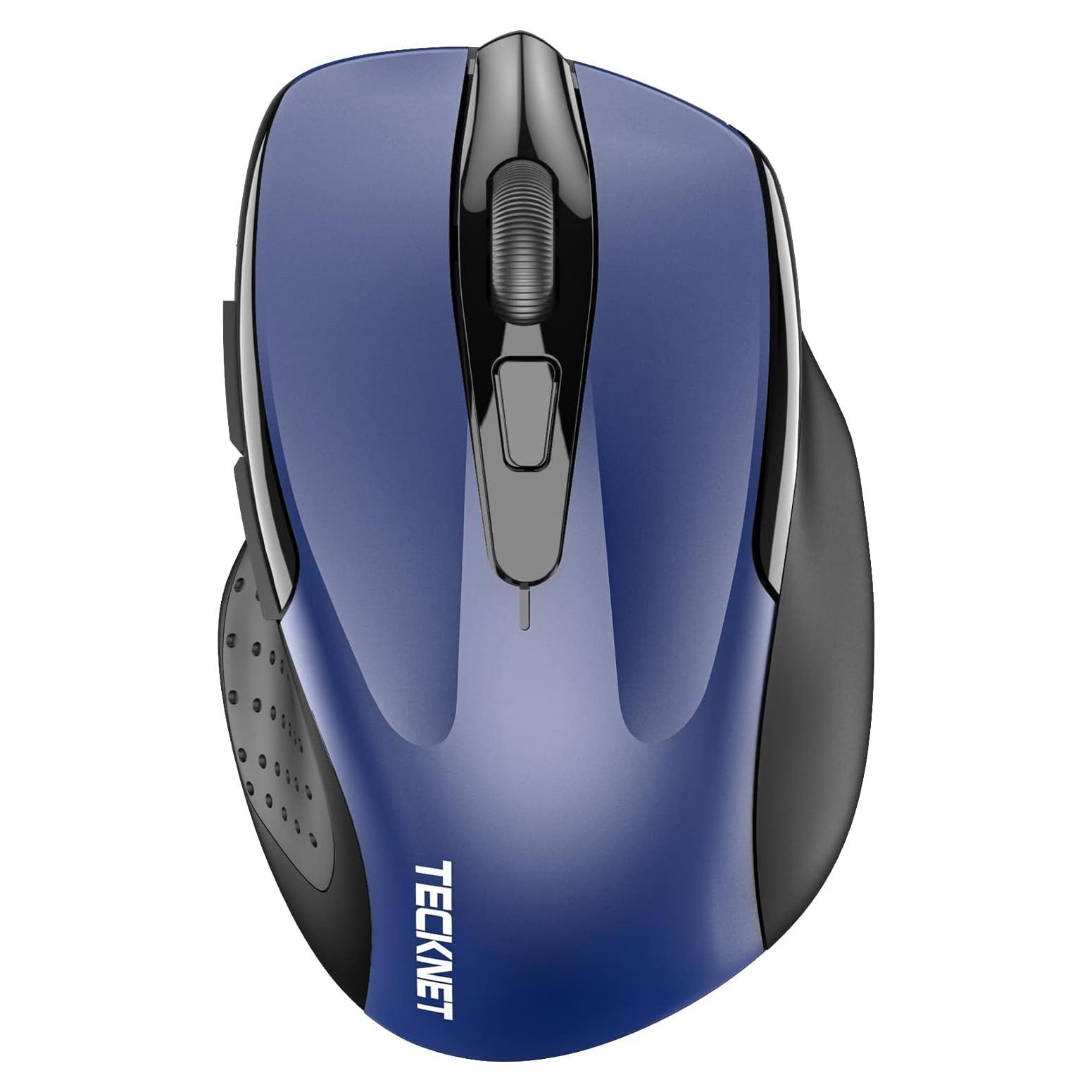 Ratón Inalámbrico TECKNET 4800 DPI Bluetooth y USB - Azul