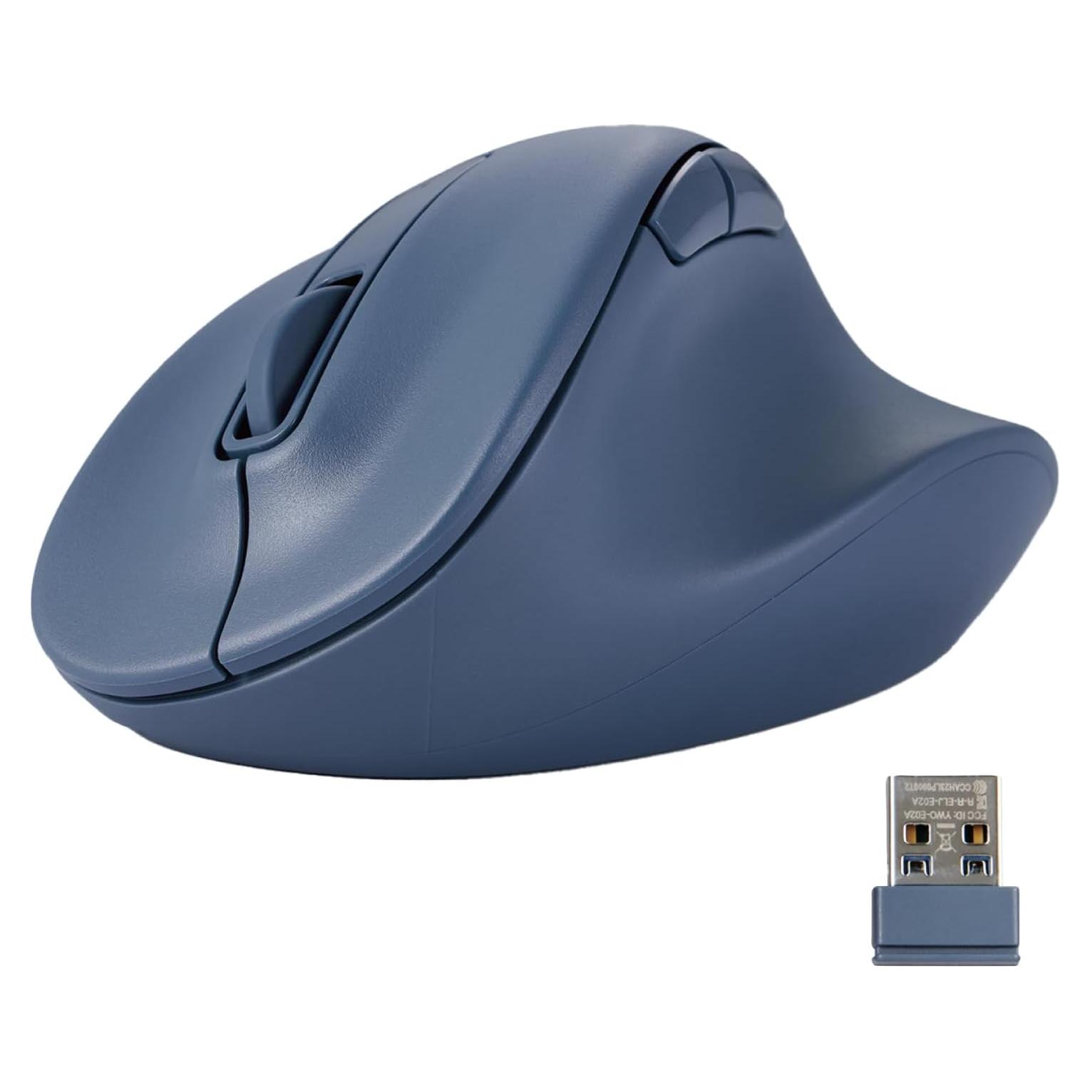 Ratón Inalámbrico Ergonomico ELECOM M-XGM30DBSKBU 2000DPI Azul