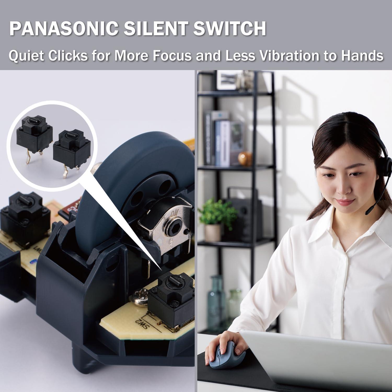 Ratón Inalámbrico Ergonomico ELECOM M-XGM30DBSKBU 2000DPI Azul