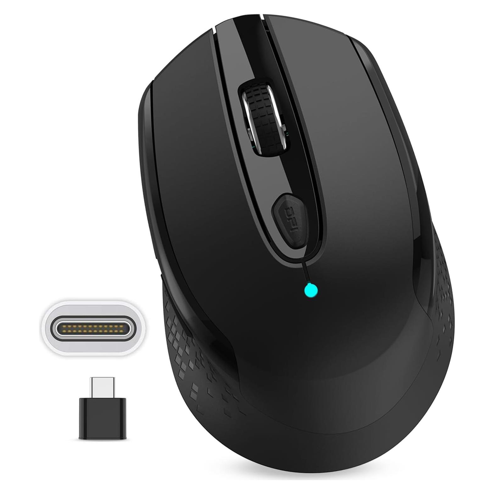 Ratón Inalámbrico RaceGT USB C Silencioso 2.4G 6 Botones