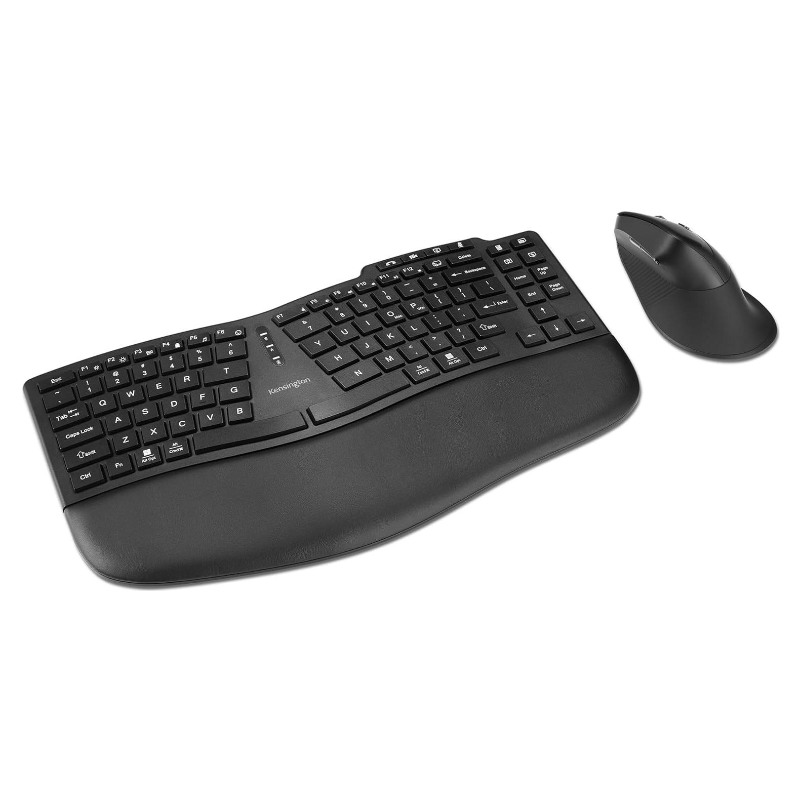 Teclado y Ratón Inalámbricos Ergonómicos Kensington KM675 EQ