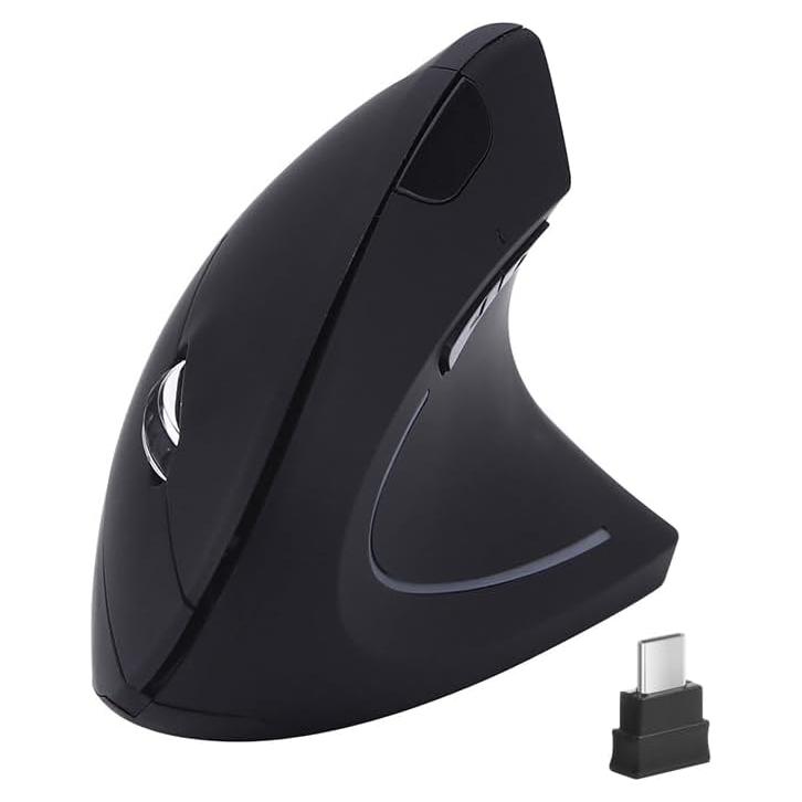 Ratón Inalámbrico Ergonómico Fonicer Tipo C Negro