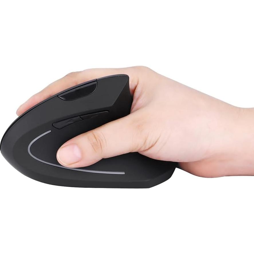 Ratón Inalámbrico Ergonómico Fonicer Tipo C Negro