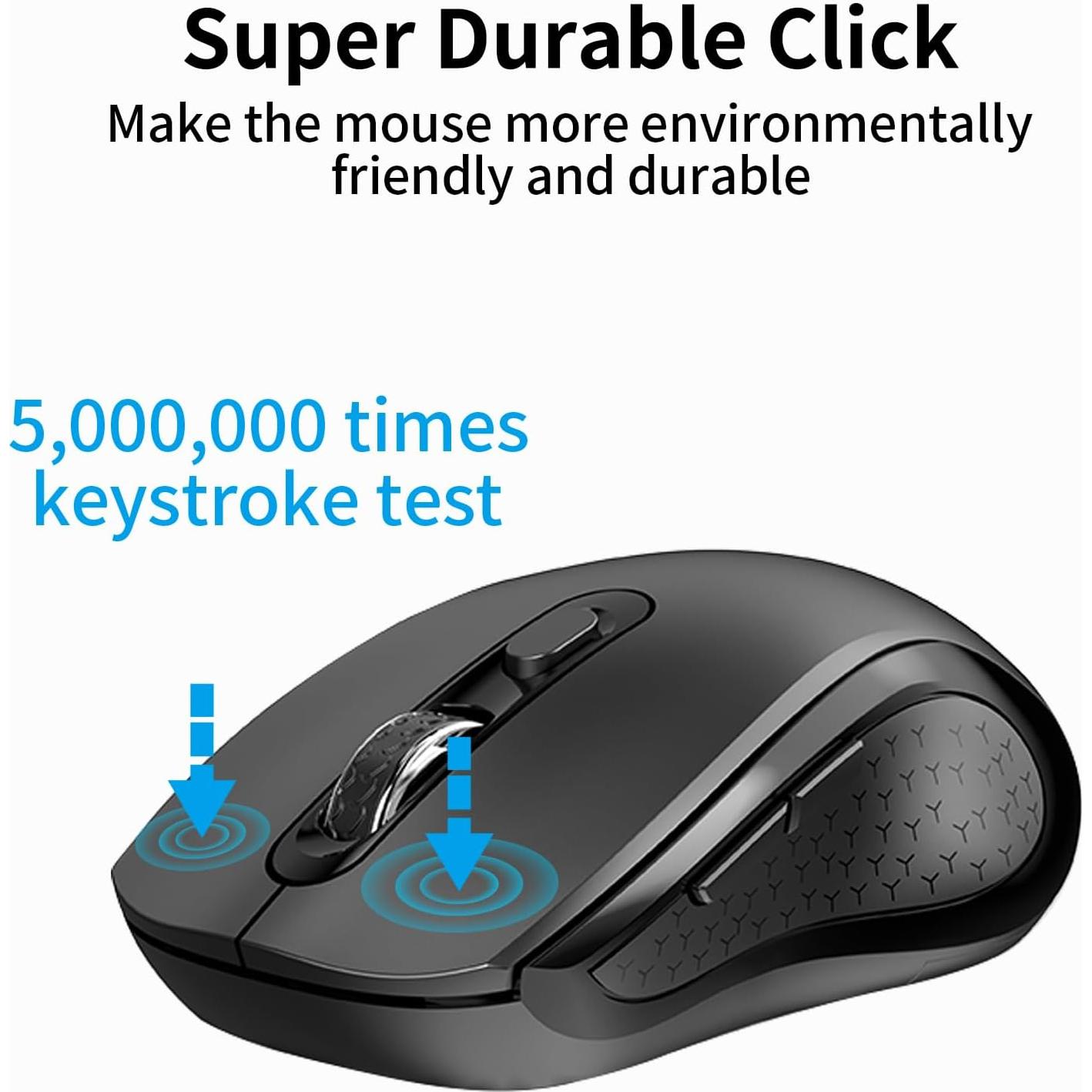 Ratón Inalámbrico Ergonómico ACOZYKITTEN 2400 DPI Negro