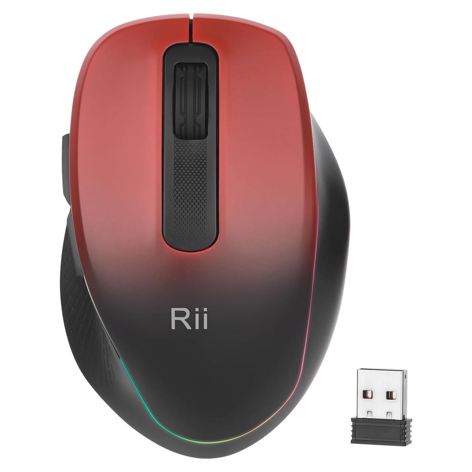 Rii Ratón Inalámbrico Recargable 2.4GHz 1000/1200/1600 DPI