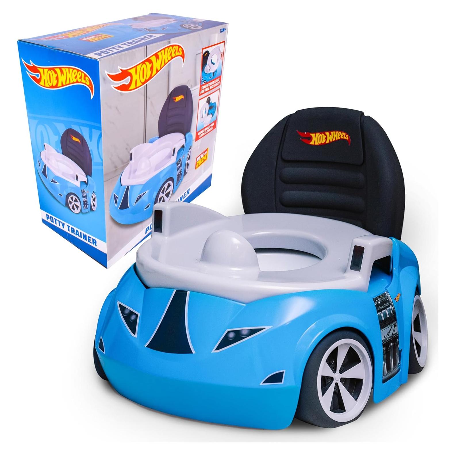 Inodoro de Entrenamiento Hot Wheels Azul 2-en-1 para Niños