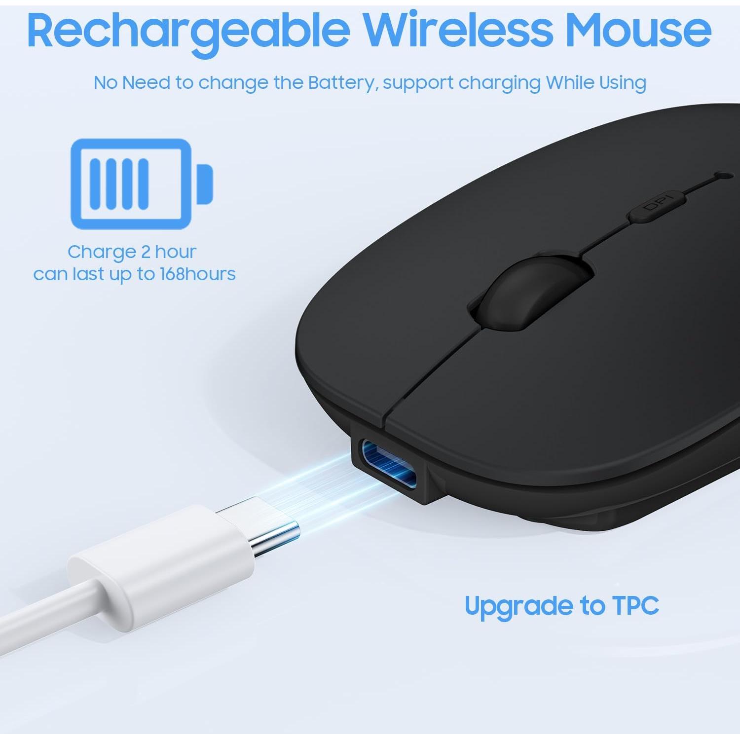 Ratón Bluetooth Inalámbrico SUNGI BM01 Recargable Silencioso