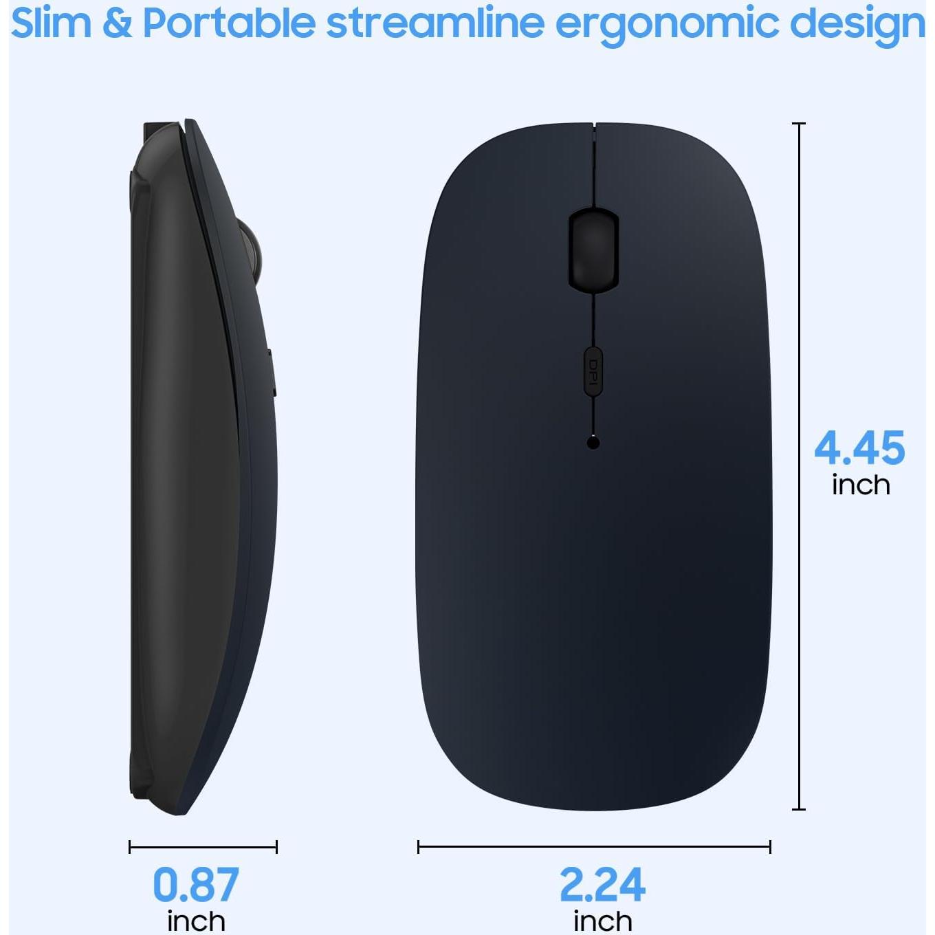 Ratón Bluetooth Inalámbrico SUNGI BM01 Recargable Silencioso