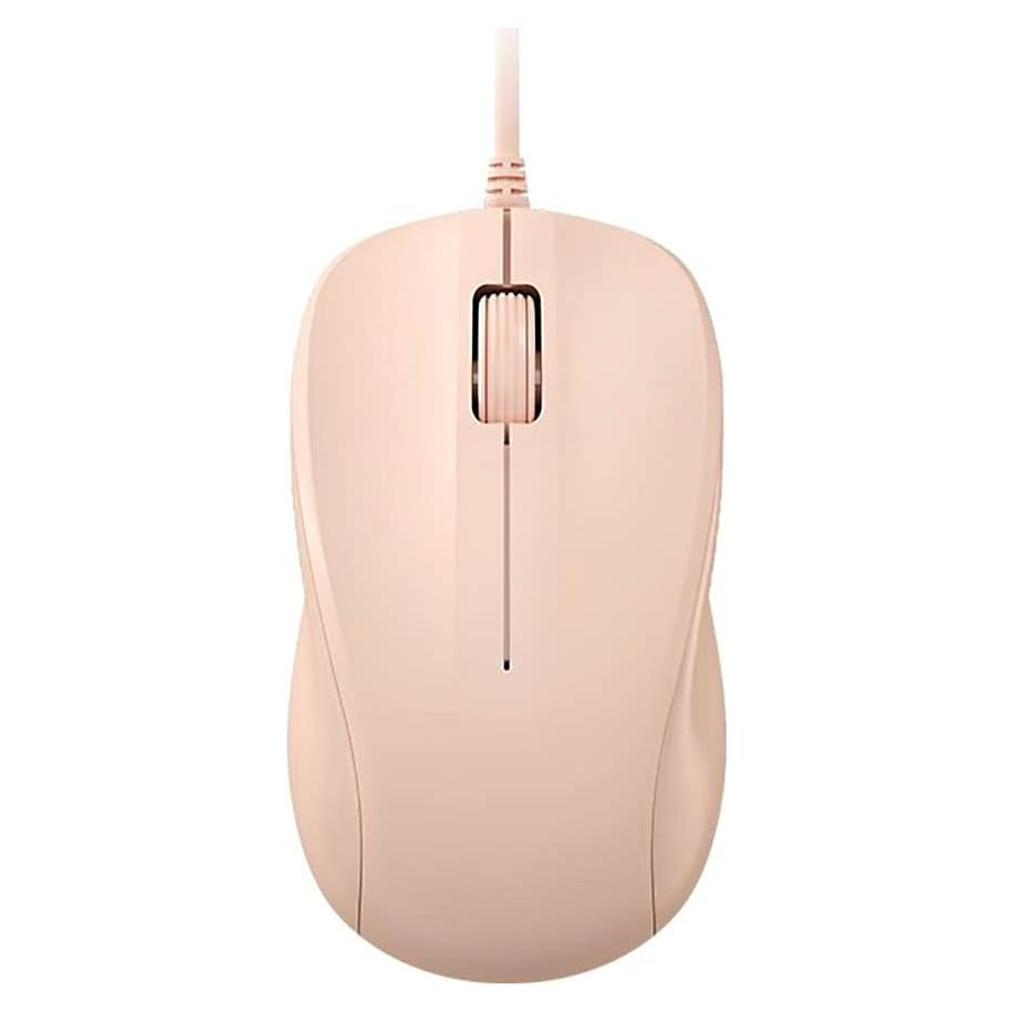 Ratón USB Silencioso CORN Rosa 1200DPI Ergonómico para PC