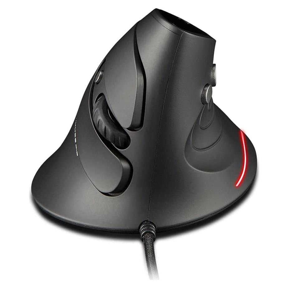Ratón Vertical Ergonómico Zelotes T-30 con Cable 3200DPI