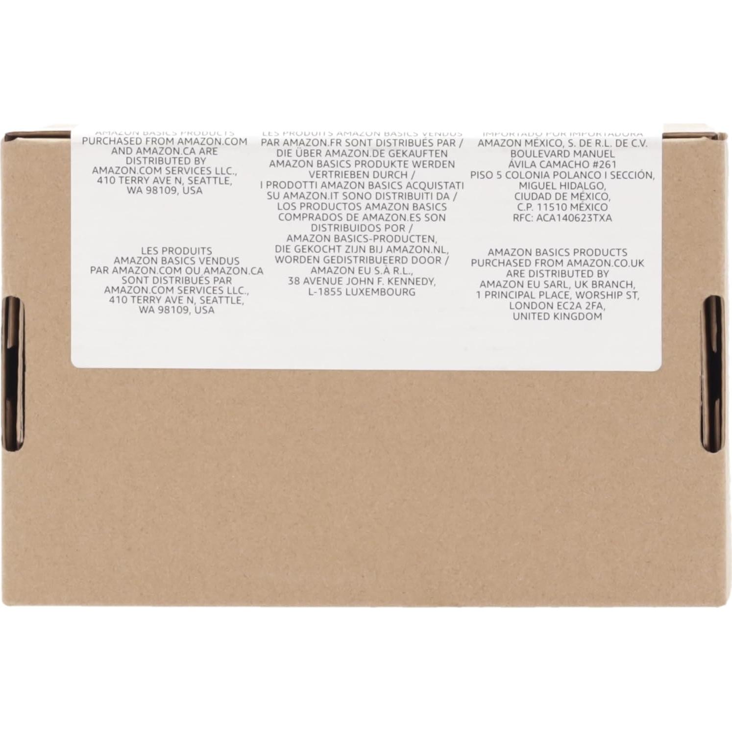 Ratón USB con Cable Amazon Basics 3 Botones Negro 1000 DPI