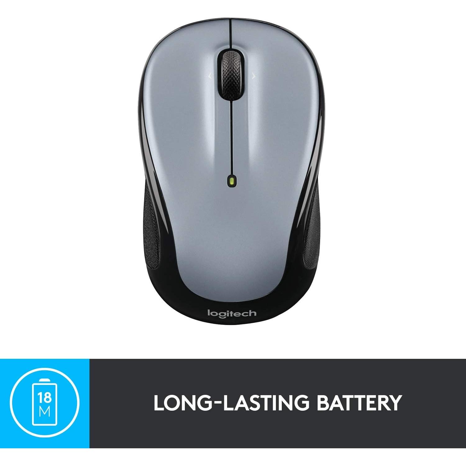 Ratón Inalámbrico Logitech M325 Plata Clara - 2.4 GHz
