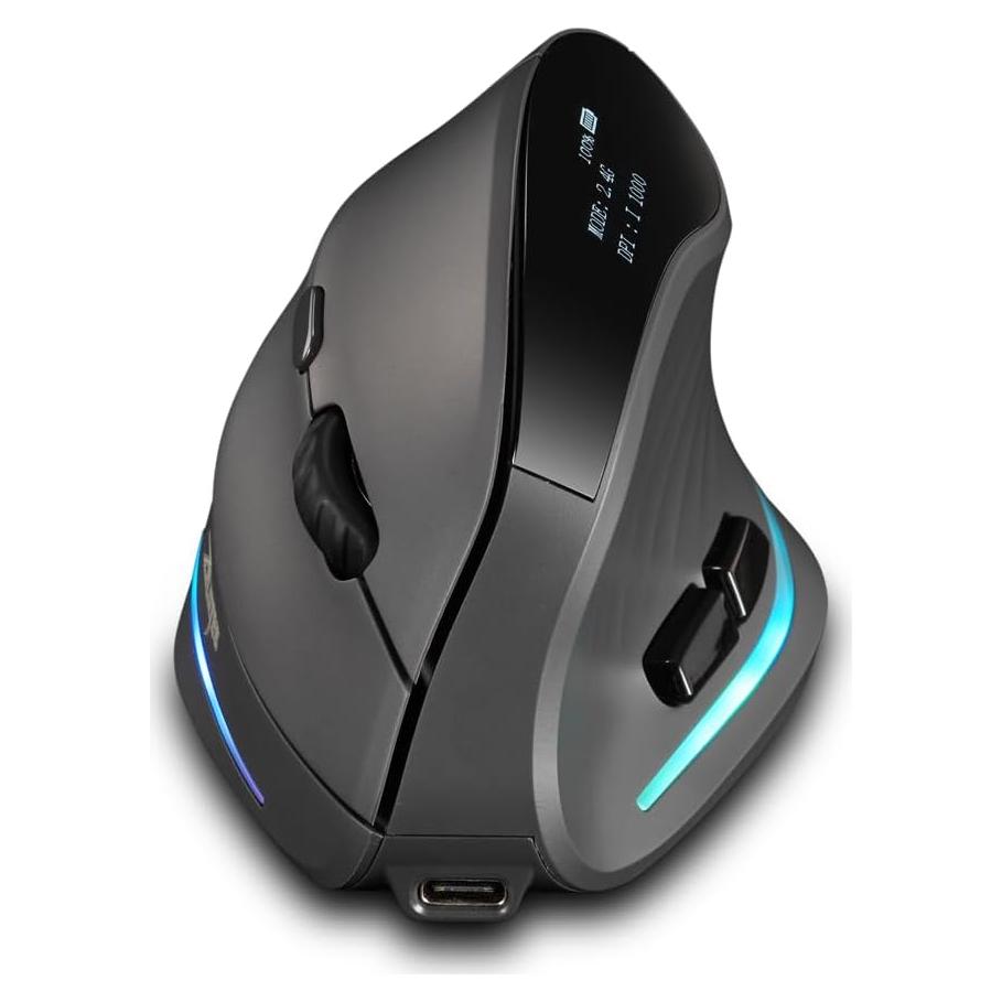 Mouse Inalámbrico Bluetooth Zelotes F-35C 4000DPI Ergonómico
