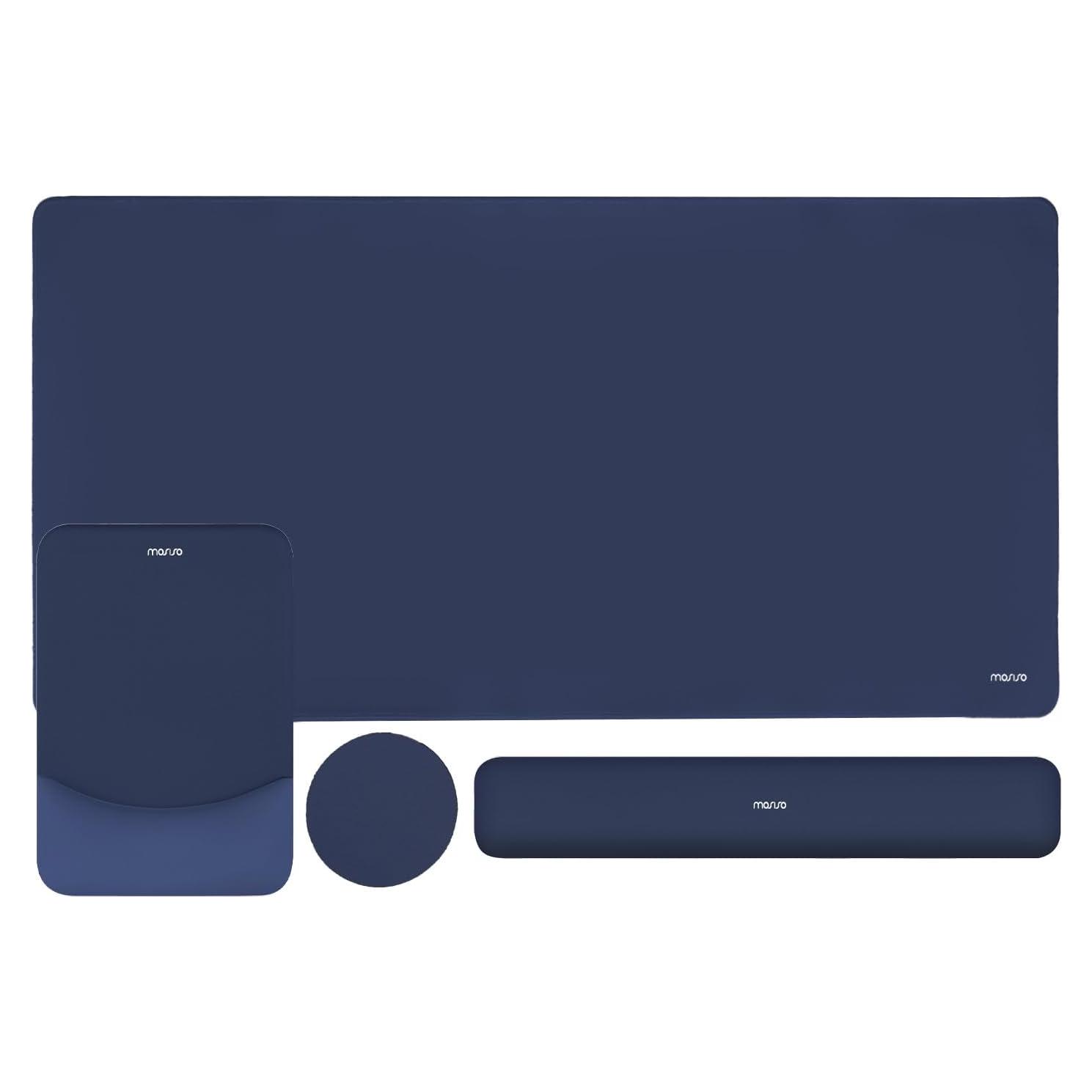 Conjunto Alfombrilla de Teclado y Ratón MOSISO Azul Marino