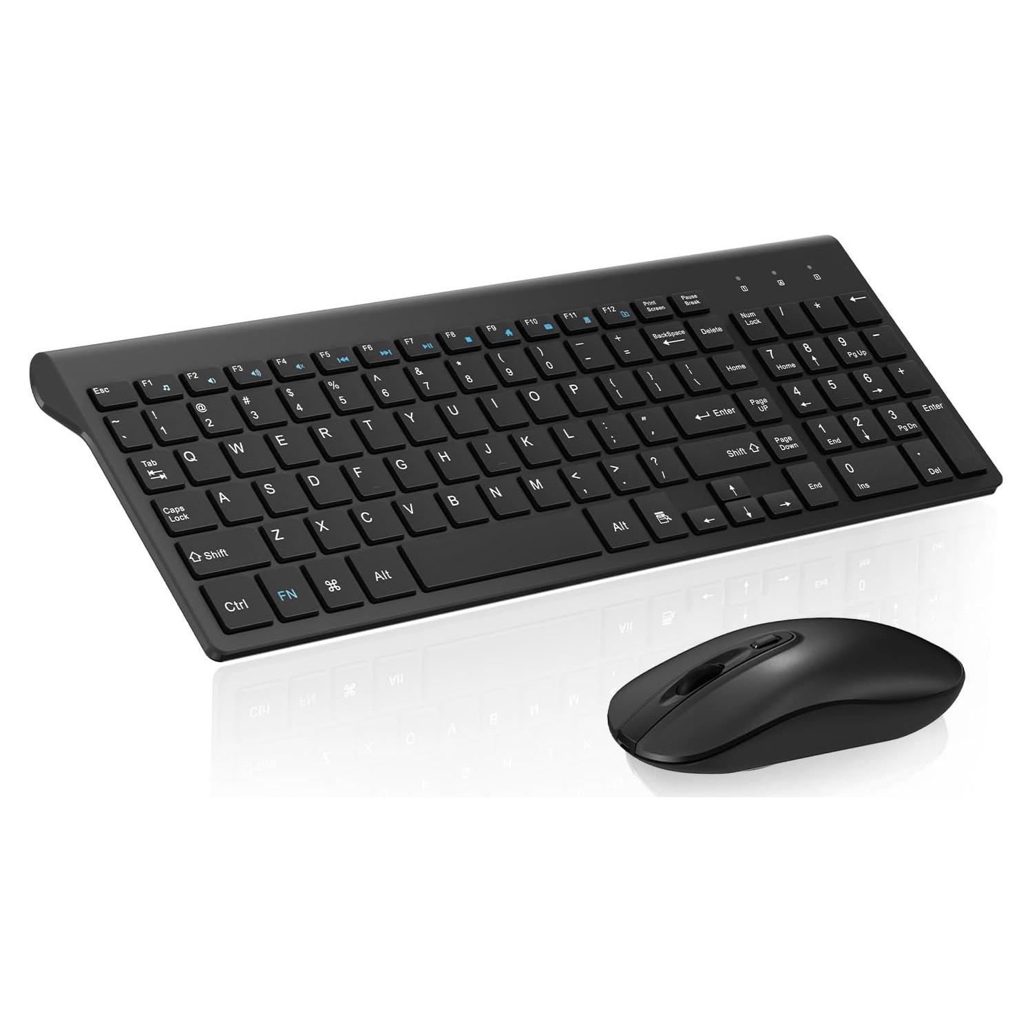 Combo Teclado y Ratón Inalámbrico Cimetech KF10 - Negro