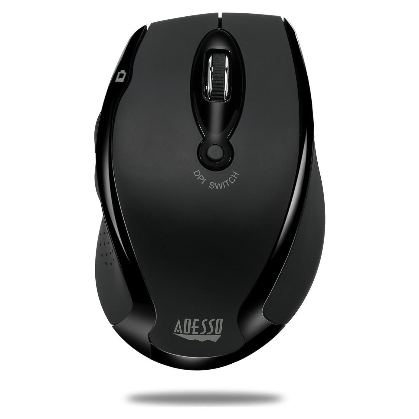 Ratón Óptico Inalámbrico Ergonómico Adesso iMouse M20B Negro