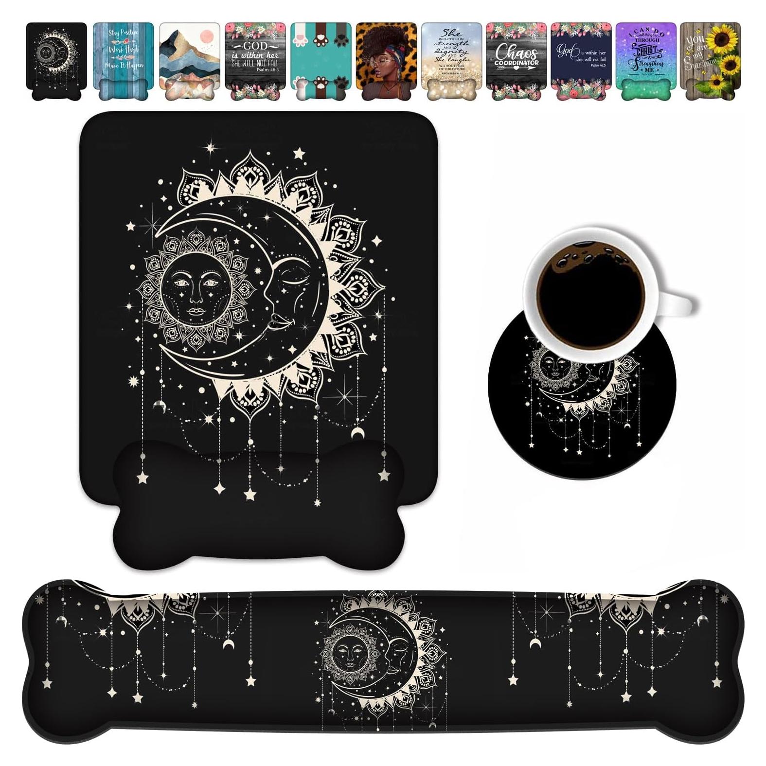 Conjunto de Reposamuñecas Ergonómico ZXHSBROK con Gel y Espuma