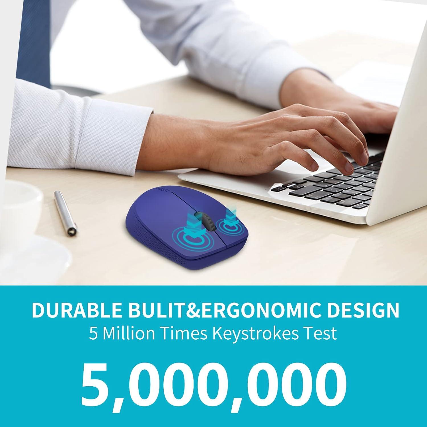 Ratón Inalámbrico Bluetooth Rapoo M100G Azul, Silencioso, 3 Dispositivos