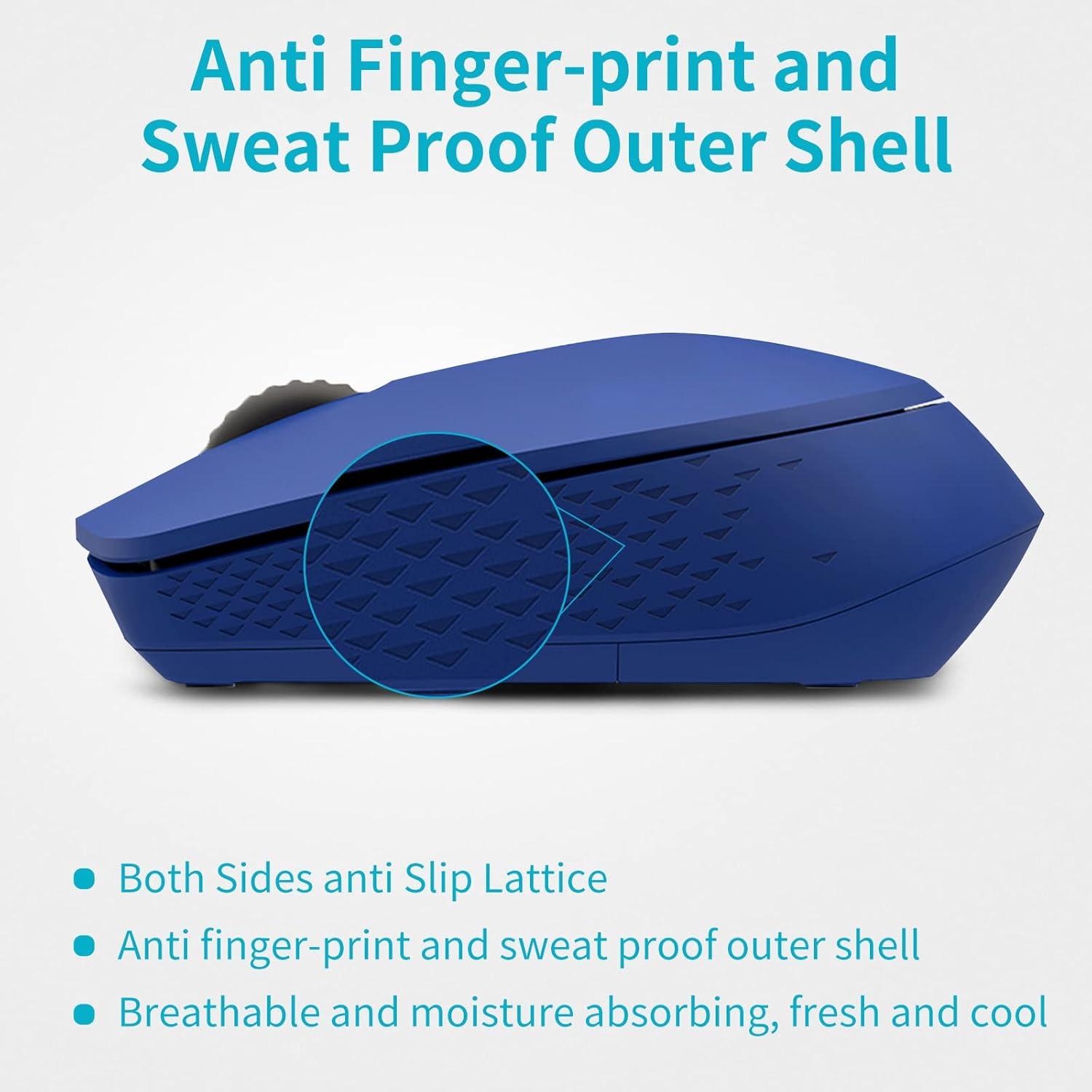 Ratón Inalámbrico Bluetooth Rapoo M100G Azul, Silencioso, 3 Dispositivos