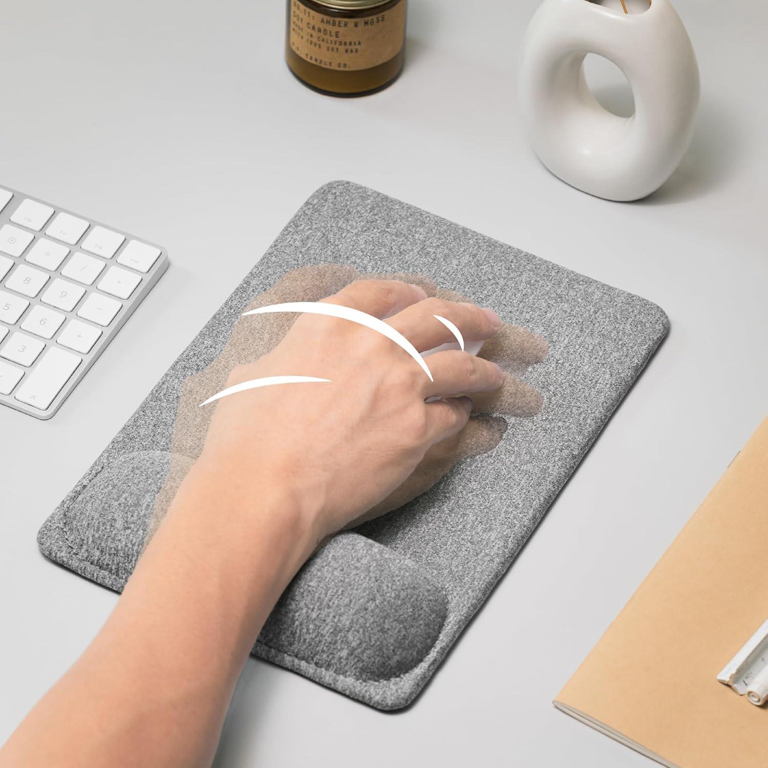 Alfombrilla de Ratón Ergonómica SenseAGE Gris 26.9x18.5 cm