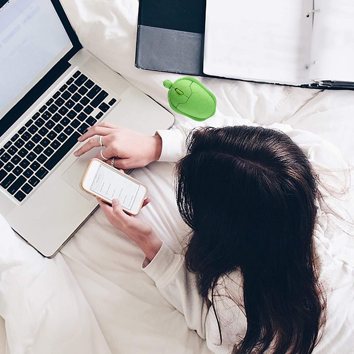 Ratón inalámbrico tortuga elec Space 3 botones 12x7.7cm verde menta