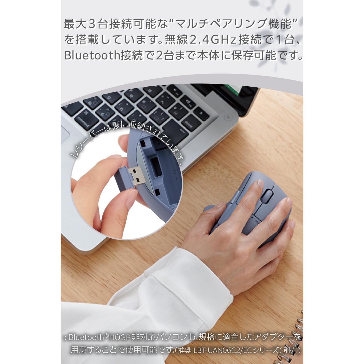 Ratón Inalámbrico Bluetooth ELECOM M-SH30, 7 Botones, 2000 DPI