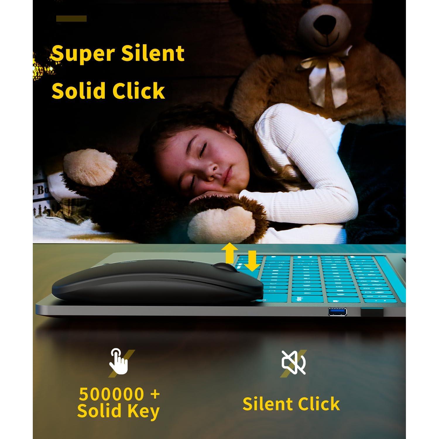 Ratón Inalámbrico Recargable Anmck AW01P - Silencioso 4 DPI