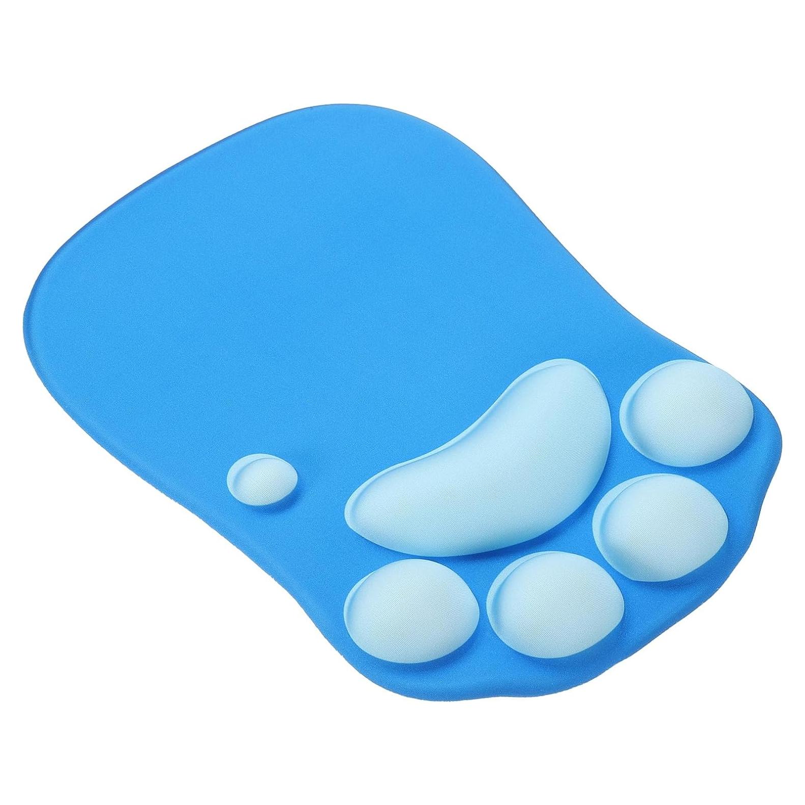 Almohadilla de Ratón Ergonómica PATIKIL con Reposamuñecas Azul