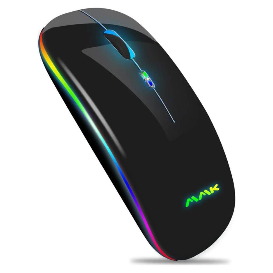 Ratón Inalámbrico Bluetooth MMK225 Recargable 2.4G Negro