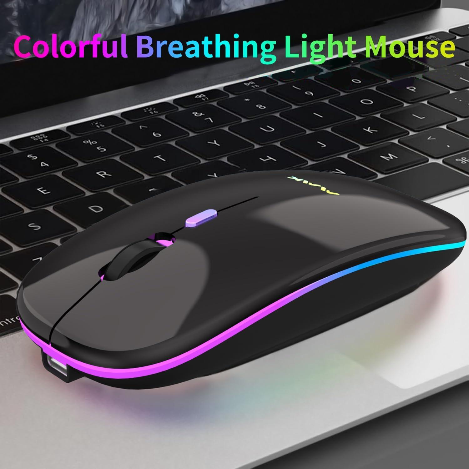 Ratón Inalámbrico Bluetooth MMK225 Recargable 2.4G Negro