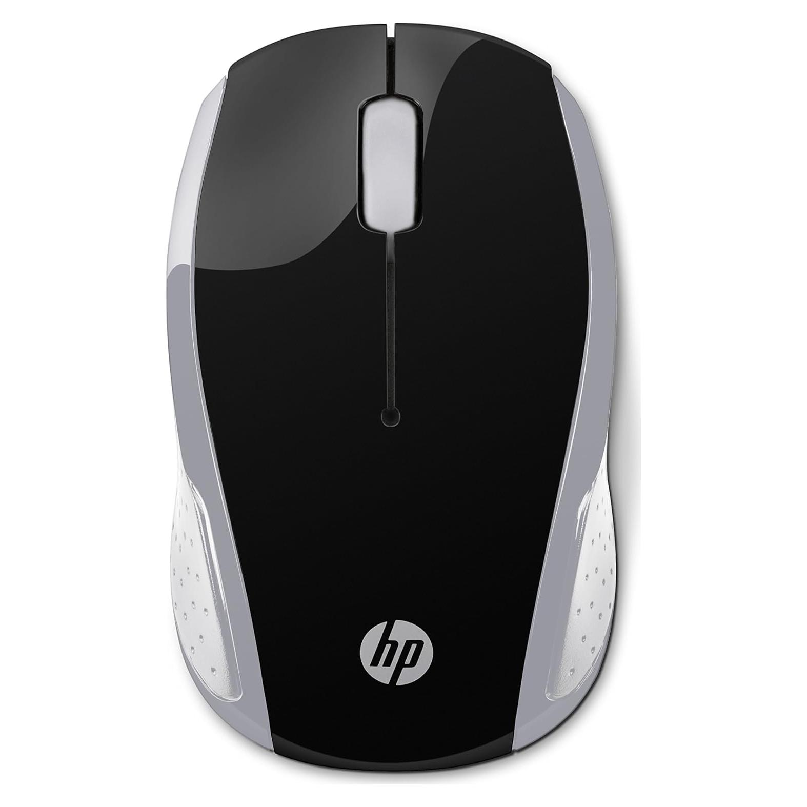 Mouse Inalámbrico HP 200 Negro Plata 1000 dpi
