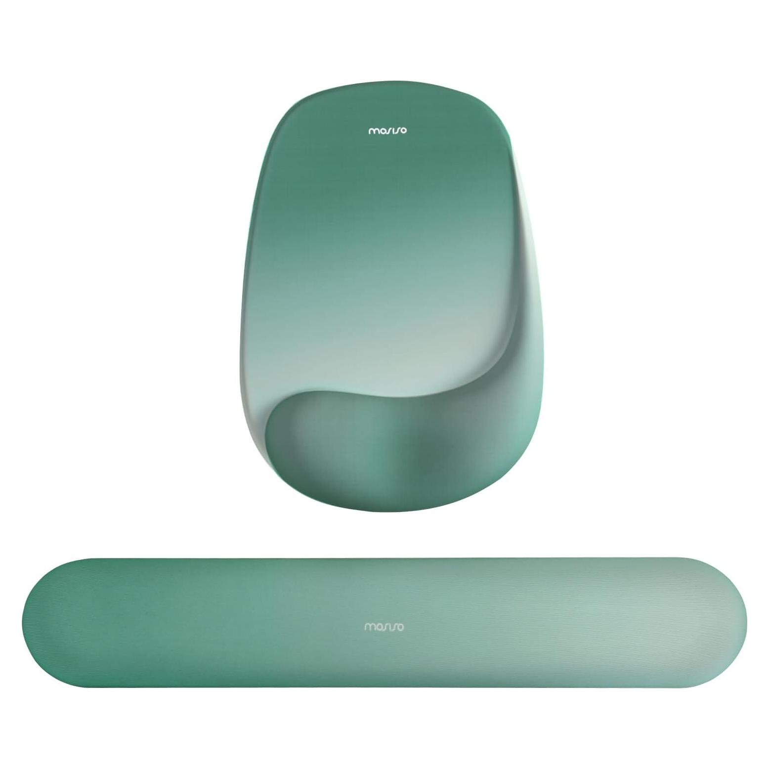 Soporte de Reposamuñecas MOSISO Verde para Teclado y Mouse