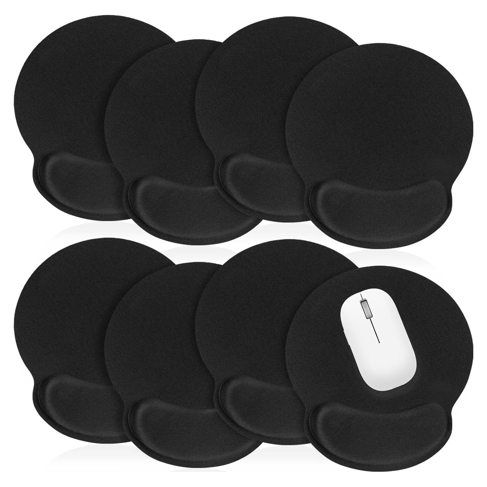 Almohadillas Ergonómicas para Ratón Jeffbaubl 8 Pcs Negra
