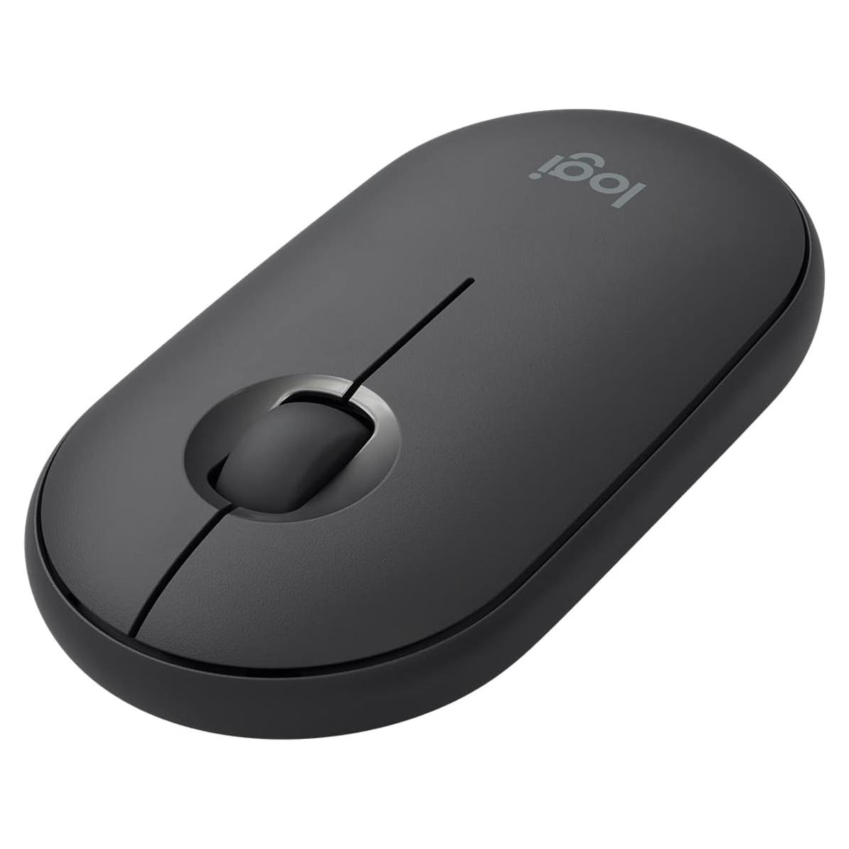 Ratón Inalámbrico Logitech Pebble M350 Silencioso Grafito