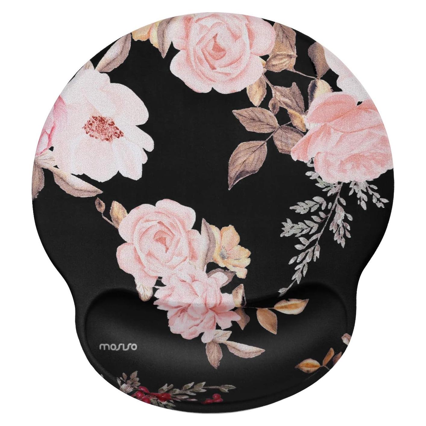 Almohadilla para Ratón MOSISO con Soporte Ergonómico Negro