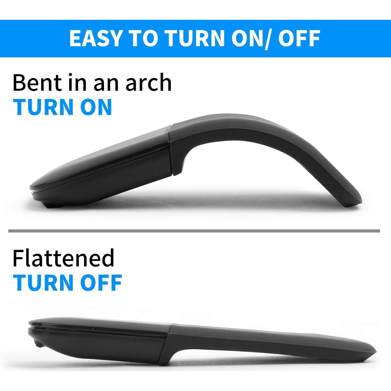 Ratón Inalámbrico Plegable Gong Fang Hua M53 Negro 2.4G USB