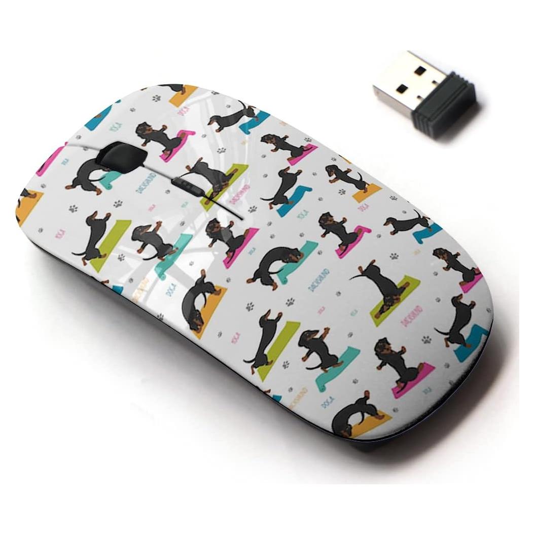 Ratón Inalámbrico 2.4G CJCBROES Diseño Perro Dachshund