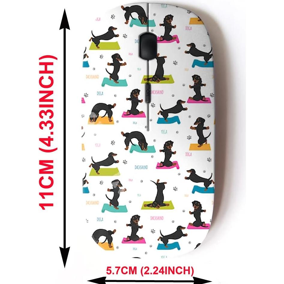 Ratón Inalámbrico 2.4G CJCBROES Diseño Perro Dachshund