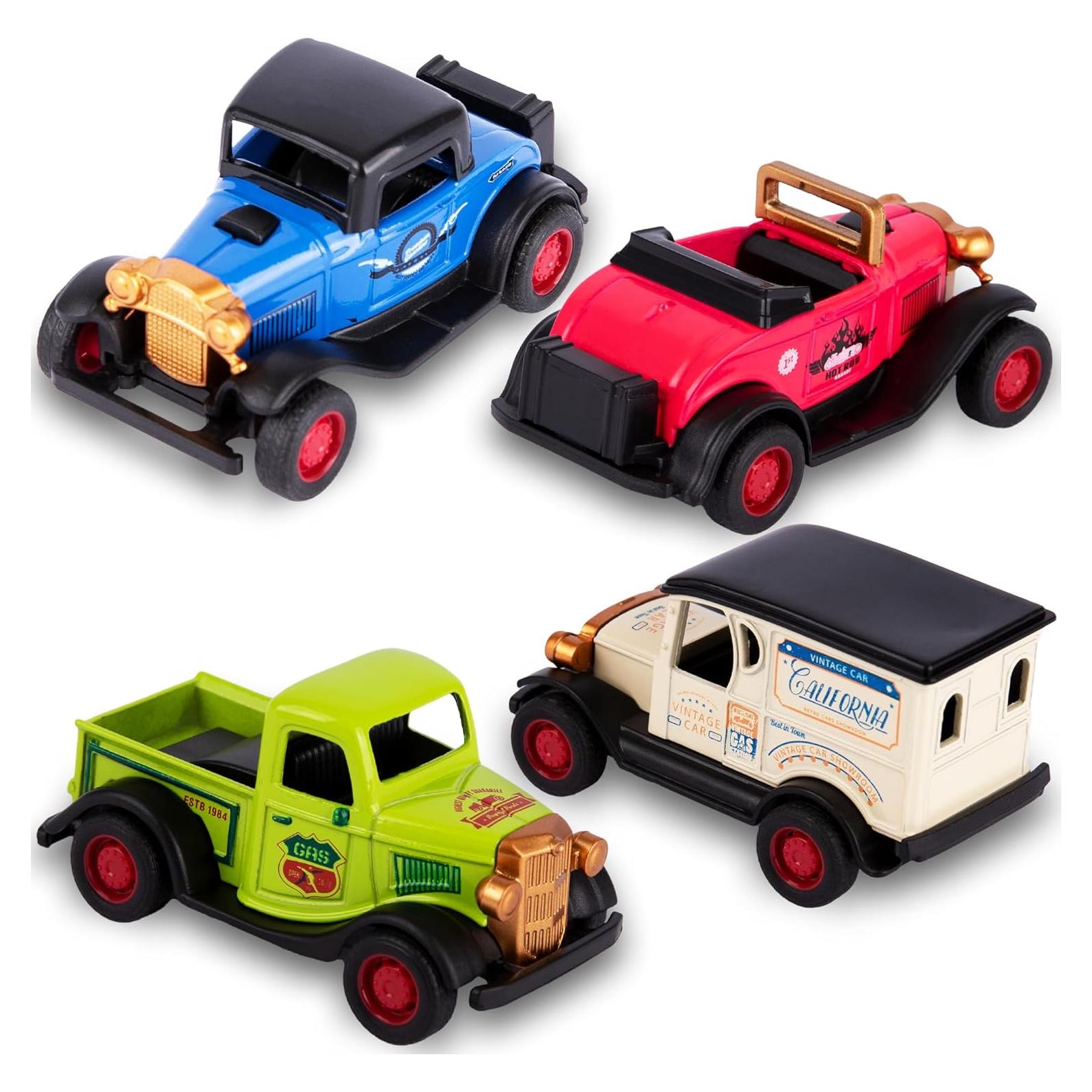Set de 4 Coches de Metal a Control de Retroceso ArtCreativity