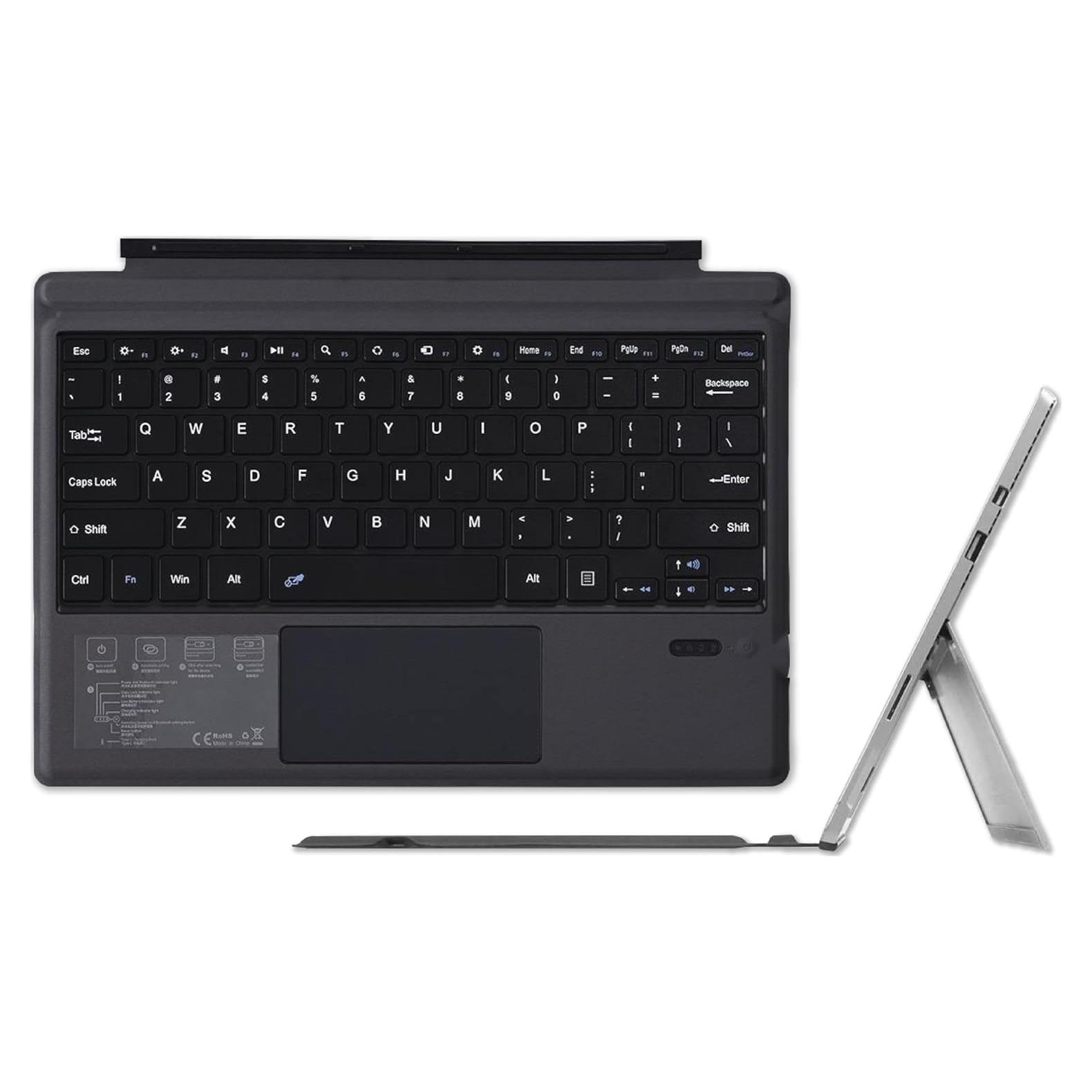 Teclado Inalámbrico Bluetooth con Trackpad para Surface Pro