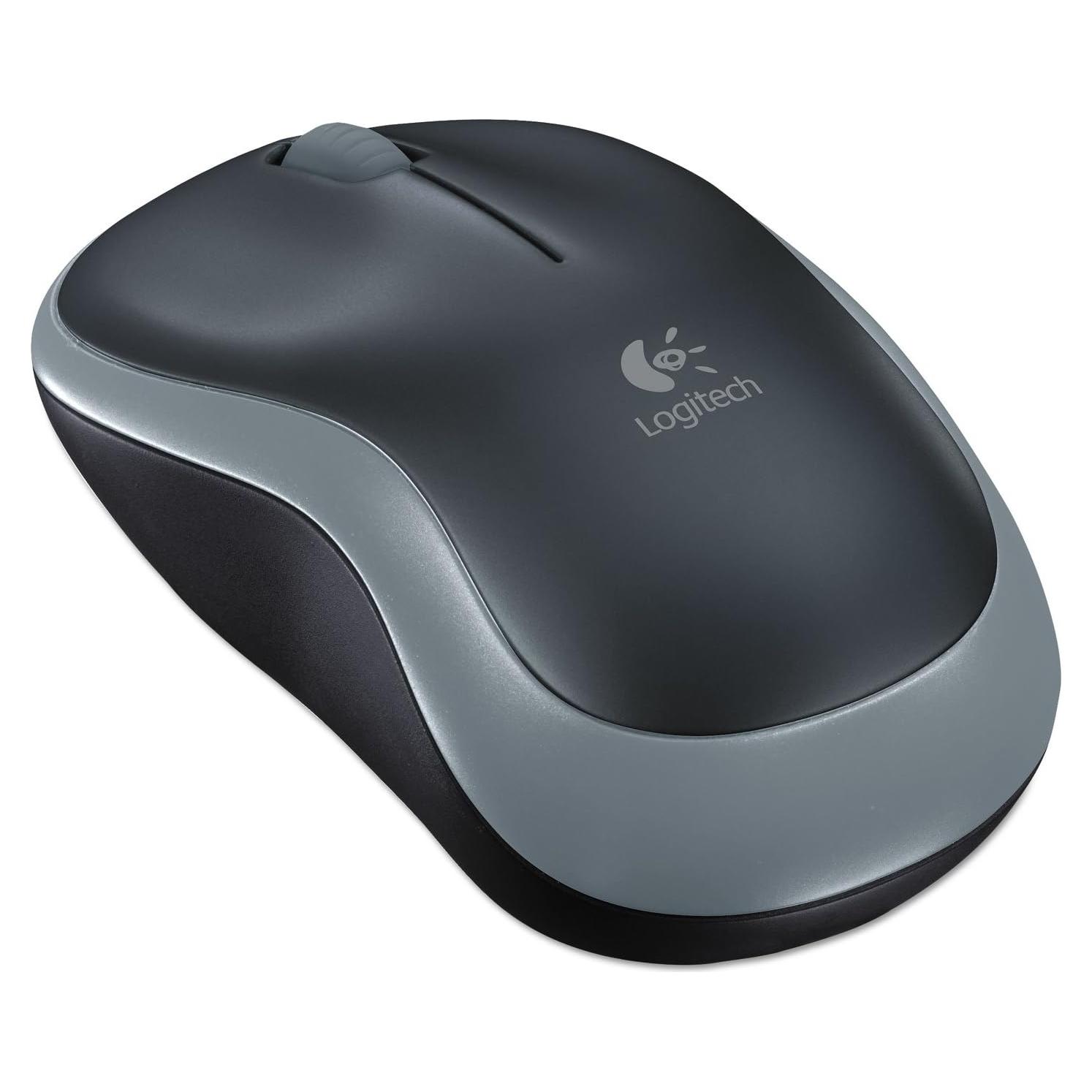 Ratón Inalámbrico Logitech M185 Plata - Óptico, USB