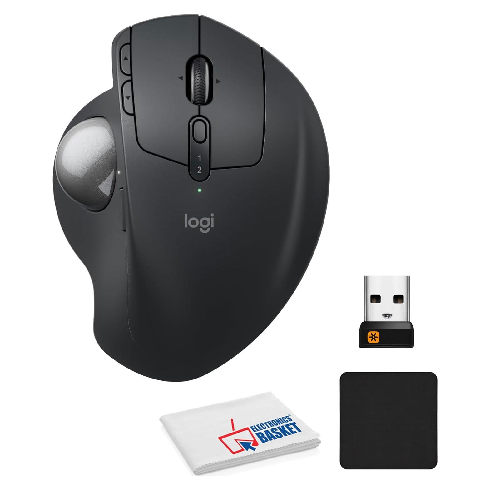 Logitech MX Ergo S Ratón Trackball Inalámbrico 2.4GHz, 6 Botones