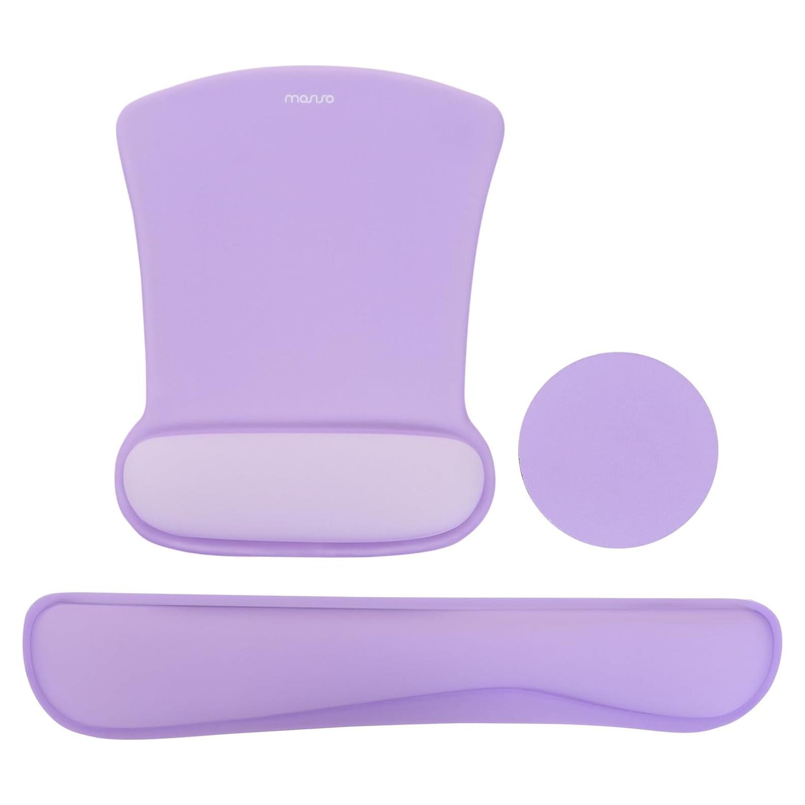 Soporte Reposamuñecas MOSISO Ergonomico Neopreno Púrpura