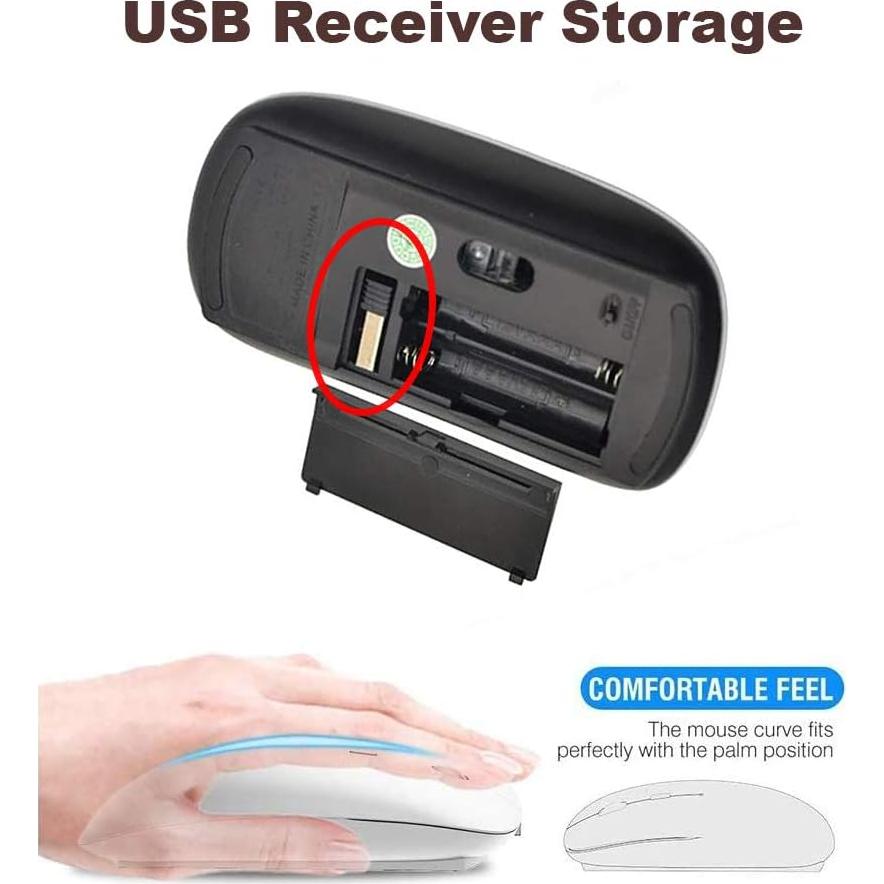 Ratón Inalámbrico Ergonómico KAWAMOUSE 2.4GHz USB