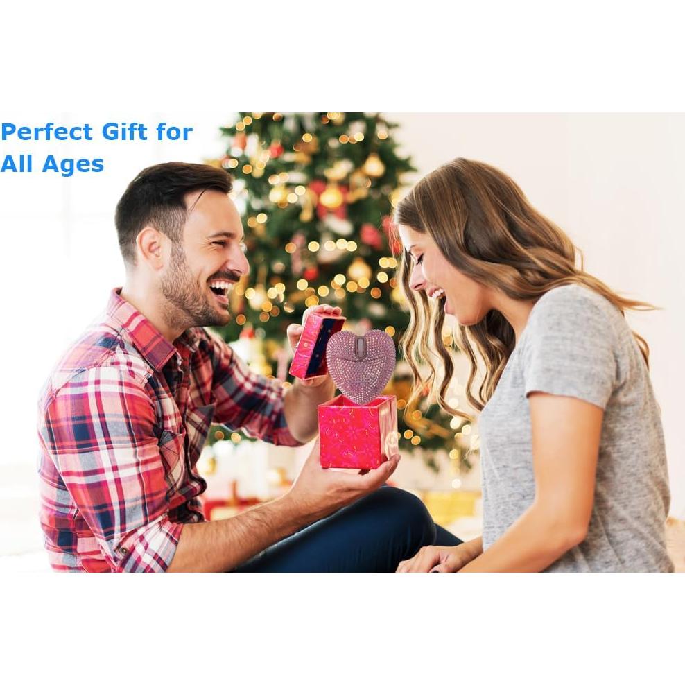 Ratón Inalámbrico Bluetooth TECCOEUS Rosa Corazón Amor