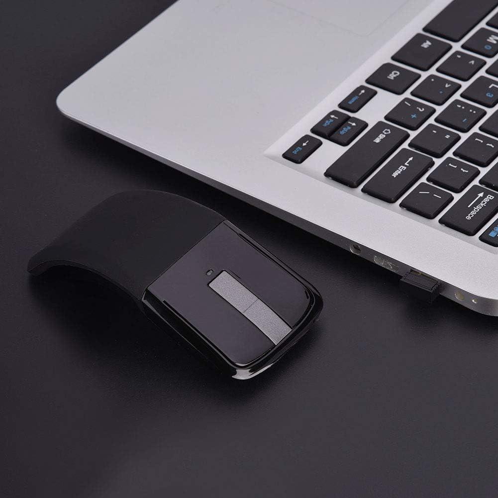 Ratón Táctil Plegable USB 2.4GHz Yunseity Ergonómico Negro