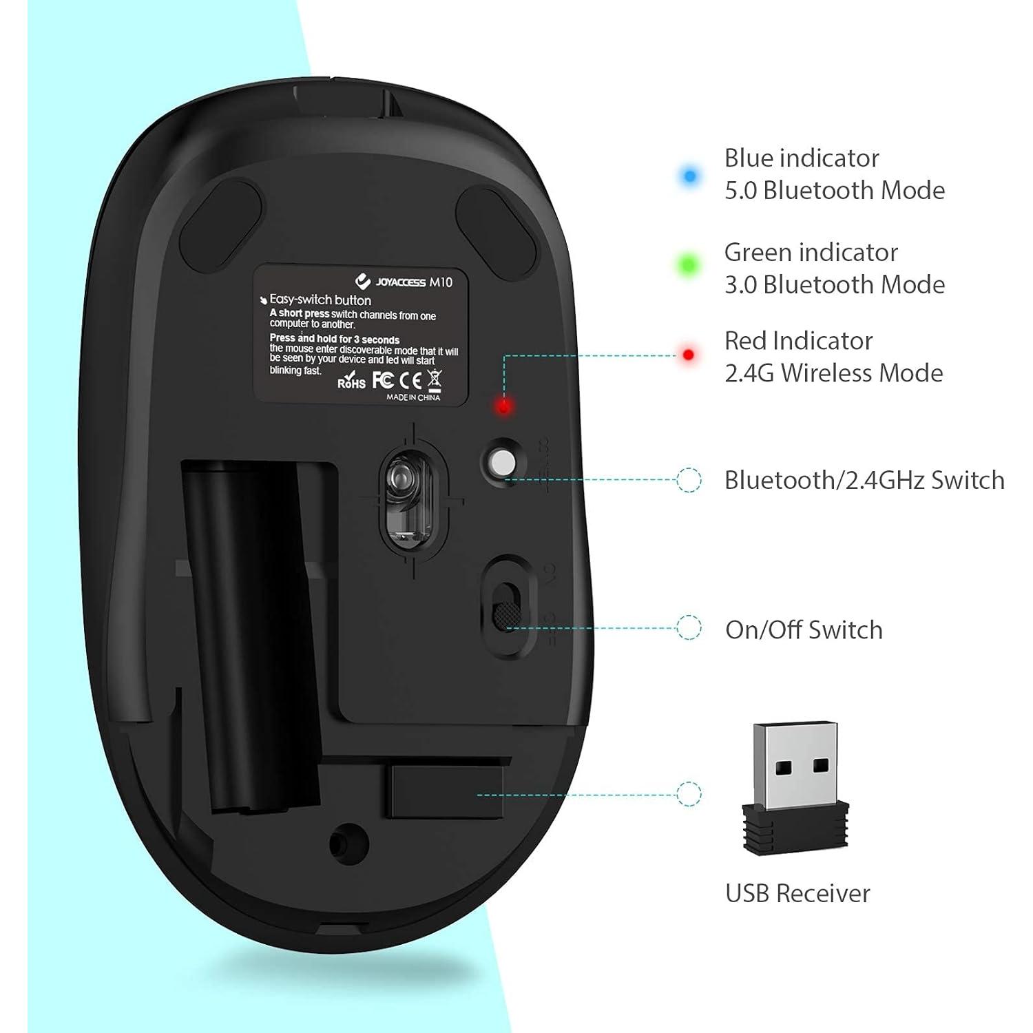Ratón Inalámbrico Bluetooth Joyaccess JMS30110BK - Negro