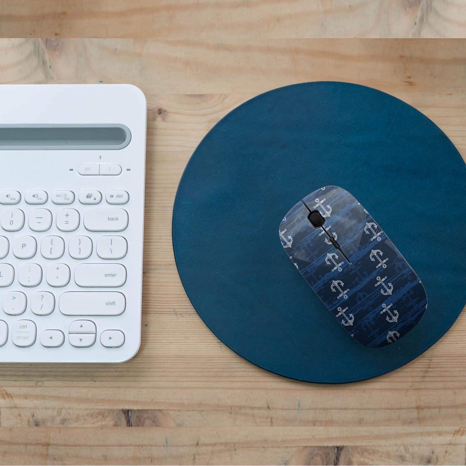 Ratón Inalámbrico USB Sanacci Ergonómico Patrón Anclas