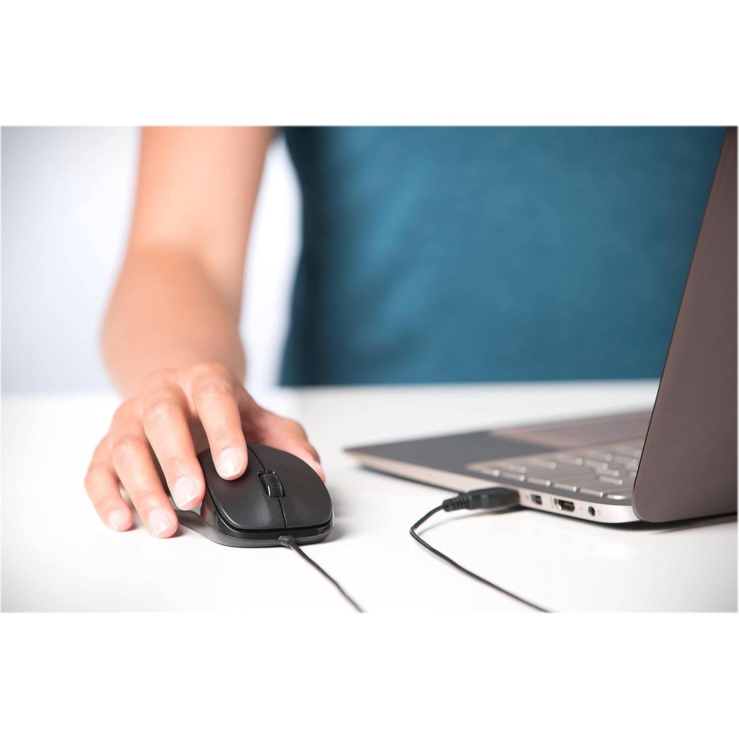 Ratón Silencioso Kensington K72110US USB con Cable Negro